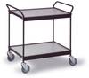 Ebinger 0300S Etagewagen Afleider Staal Poedercoating Laadvermogen (max.): 150 kg Diepzwart (RAL 9005)