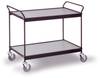 Ebinger 0302S Etagewagen Afleider Staal Poedercoating Laadvermogen (max.): 150 kg Diepzwart (RAL 9005)