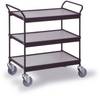 Ebinger 0210S Etagewagen Afleider Staal Poedercoating Laadvermogen (max.): 150 kg Diepzwart (RAL 9005)