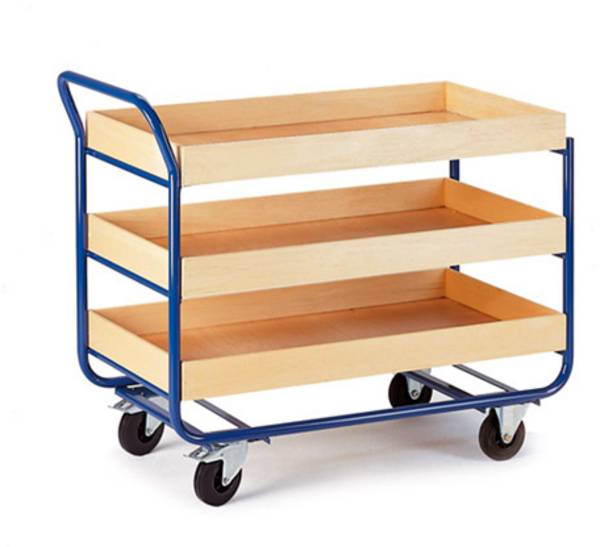ROLLCART Rollcart 1363969 Tafelwagen   Staal  Laadvermogen (max.): 250 kg Gentiaan-blauw (RAL 5010)