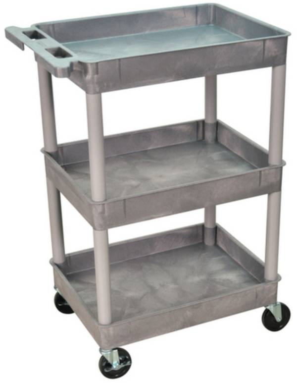 SECO  SESTC111-G Kunststofwagen  Afleider Polyethyleen  Laadvermogen (max.): 150 kg Grijs