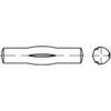 TOOLCRAFT 136422 Geleidepen met middenkerf (Ø x l) 1.5 mm x 8 mm Staal 250 stuk(s)