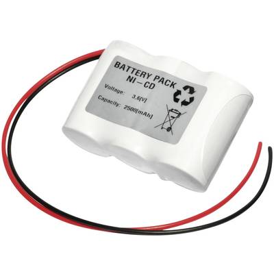 Emmerich 36C2500R Accu voor noodverlichting  Kabel 3.6 V 2500 mAh