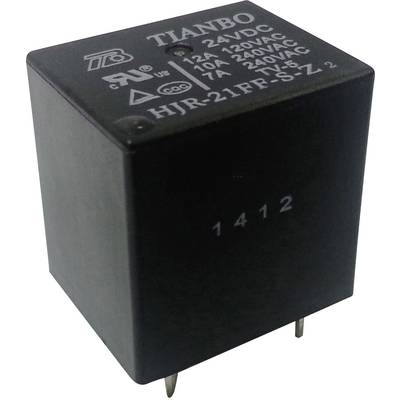 Tianbo Electronics HJR-21FF-S-Z 24VDC Printrelais 24 V/DC 15 A 1x wisselcontact 1 stuk(s) 