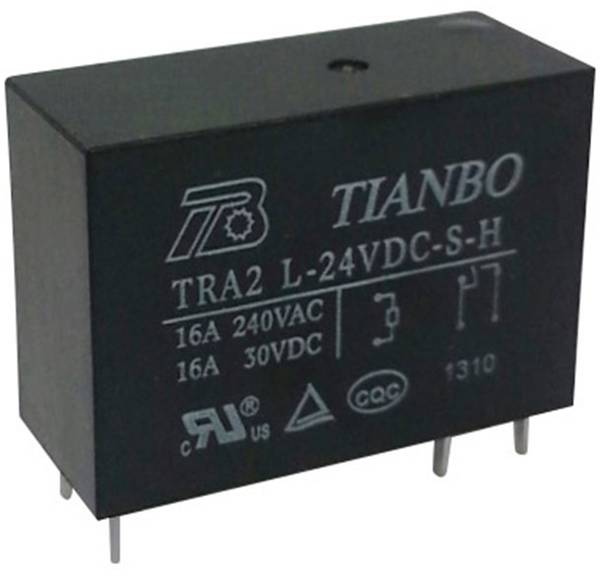 Tianbo Electronics TRA2 L-24VDC-S-H Printrelais 24 V/DC 20 A 1x NO 1 ...