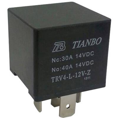 Tianbo Electronics TRV4 L-12V-Z Auto-relais 12 V/DC  1x wisselcontact 