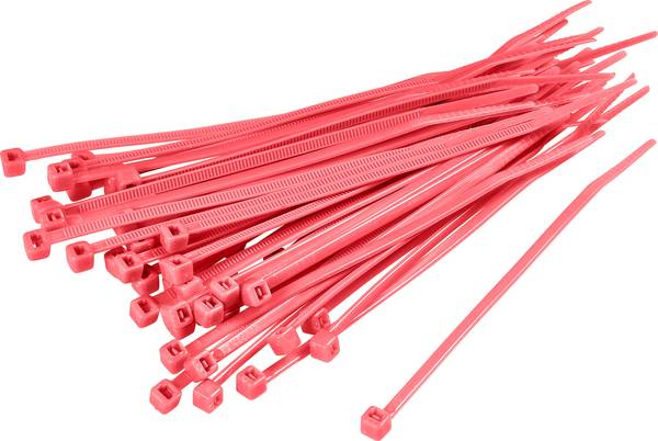 TRU COMPONENTS 1593704 TC-CV250203 Kabelbinder 250 mm 4.80 mm Rood  100 stuk(s)