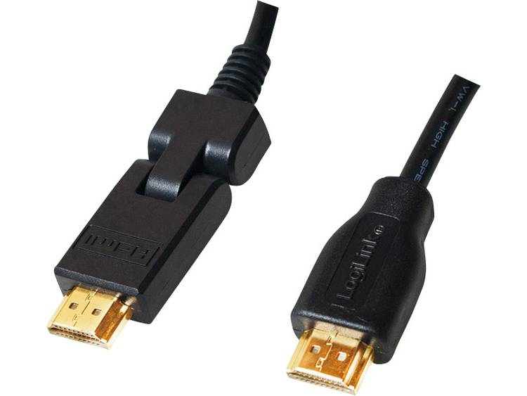 LogiLink HDMI Aansluitkabel [1x HDMI-stekker <=> 1x HDMI-stekker] 1.80 m Zwart