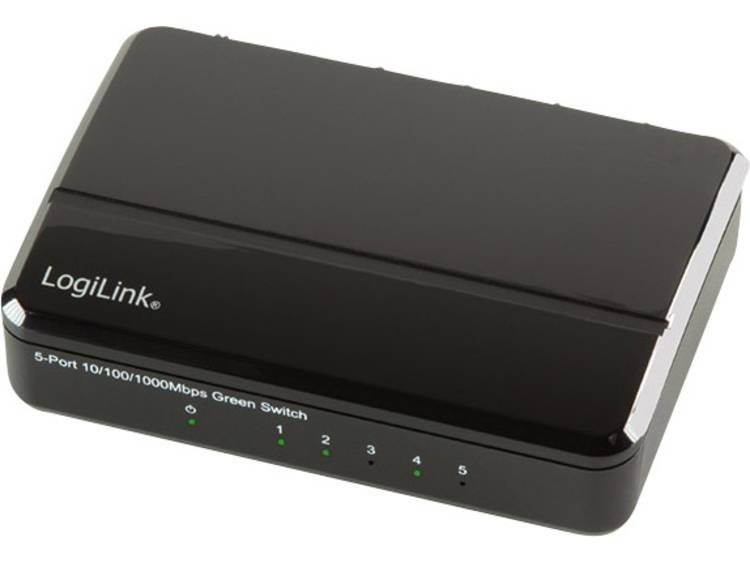 Netwerk switch RJ45 LogiLink NS0105 5 poorten 1000 Mbit-s
