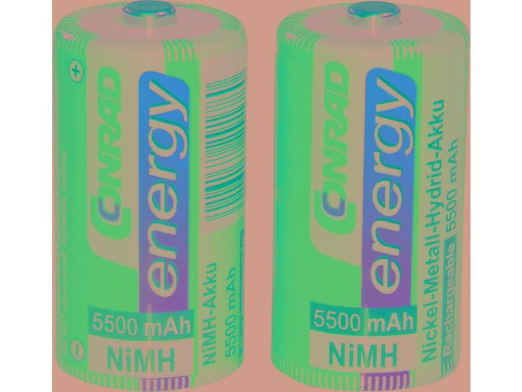 Conrad energy HR14 C oplaadbare batterij (baby) NiMH 1.2 V 5500 mAh 2 stuks