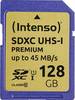 Intenso Premium SDXC-kaart 128 GB Class 10, UHS-I