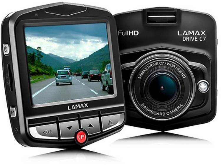 Lamax Drive C7 Dashcam Kijkhoek horizontaal (max.): 150 Â° 12 V Display, Accu, Microfoon