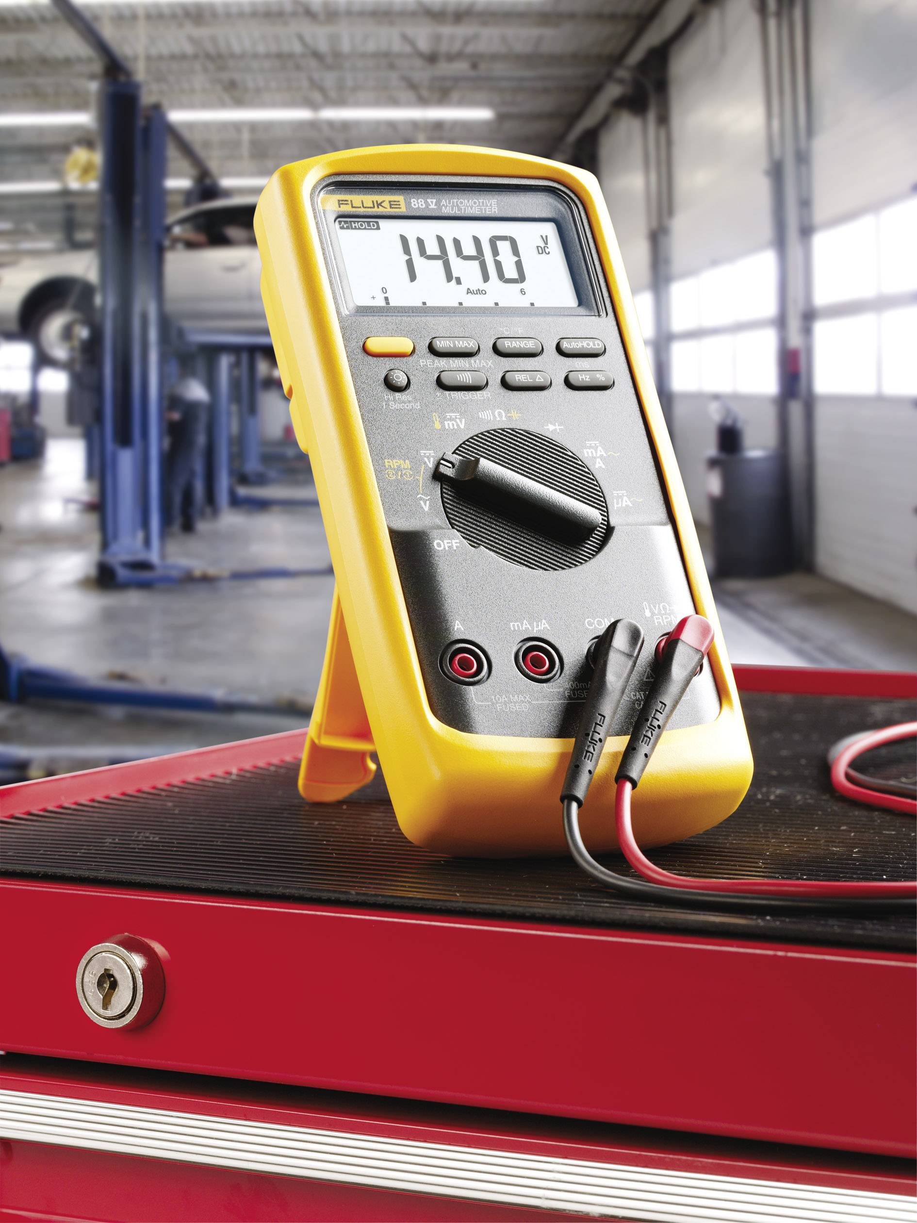 Fluke 88V/A Multimeter Digitaal Automotive CAT III 1000 V, CAT IV 600 V