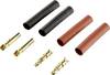 Reely 1373188 Accupack stekker 2 mm Verguld 2 paar
