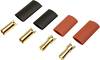 Reely 1373192 Accupack stekker, Accupack bus 5.5 mm Verguld 2 paar