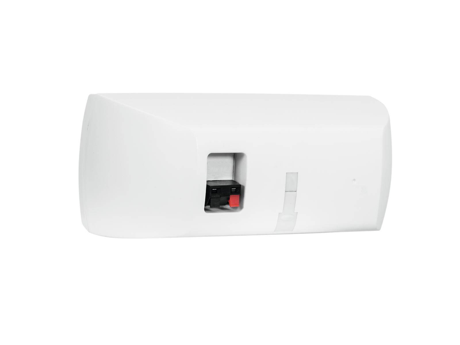 Witte, rechthoekige wandsteun met open bevestigingsbeugel die geschikt is voor een digitale projector. Ideaal voor kantoren en klaslokalen.
