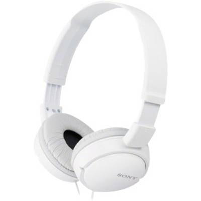 Sony MDRZ-X110AP Over Ear koptelefoon   Kabel  Wit  Vouwbaar, Headset