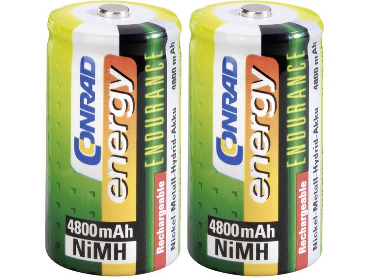 Conrad energy C oplaadbare batterij (baby) NiMH 1.2 V 4800 mAh 2 stuks