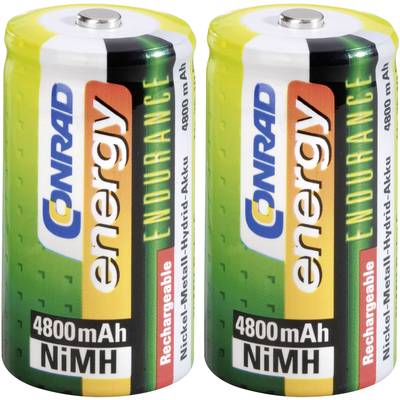Oplaadbare C batterij (baby) Conrad energy Endurance HR14 NiMH 1.2 V 4800 mAh 2 stuk(s)