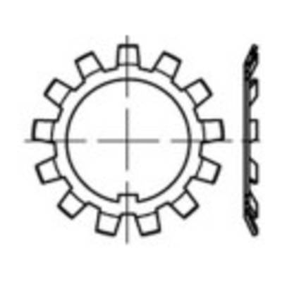 TOOLCRAFT  137816 Stelmoeren Binnendiameter: 75 mm Buitendiameter: 104 mm  DIN 5406   Staal  10 stuk(s)