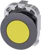 Siemens 3SU10600JB300AA0 3SU1060-0JB30-0AA0 Druktoets Metalen frontring, Bedieningsknop vlak Knop Geel 1 stuk(s) Piece
