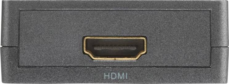 Zwarte HDMI-poort op een elektronisch apparaat, maakt de overdracht van audio- en videogegevens via een HDMI-kabel mogelijk.