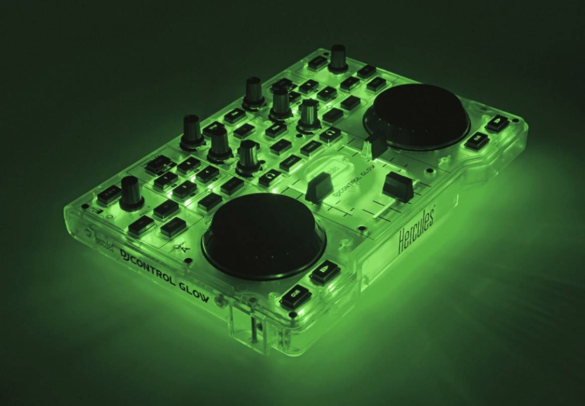 Hercules DJ Control Glow Green DJcontroller Conrad.be