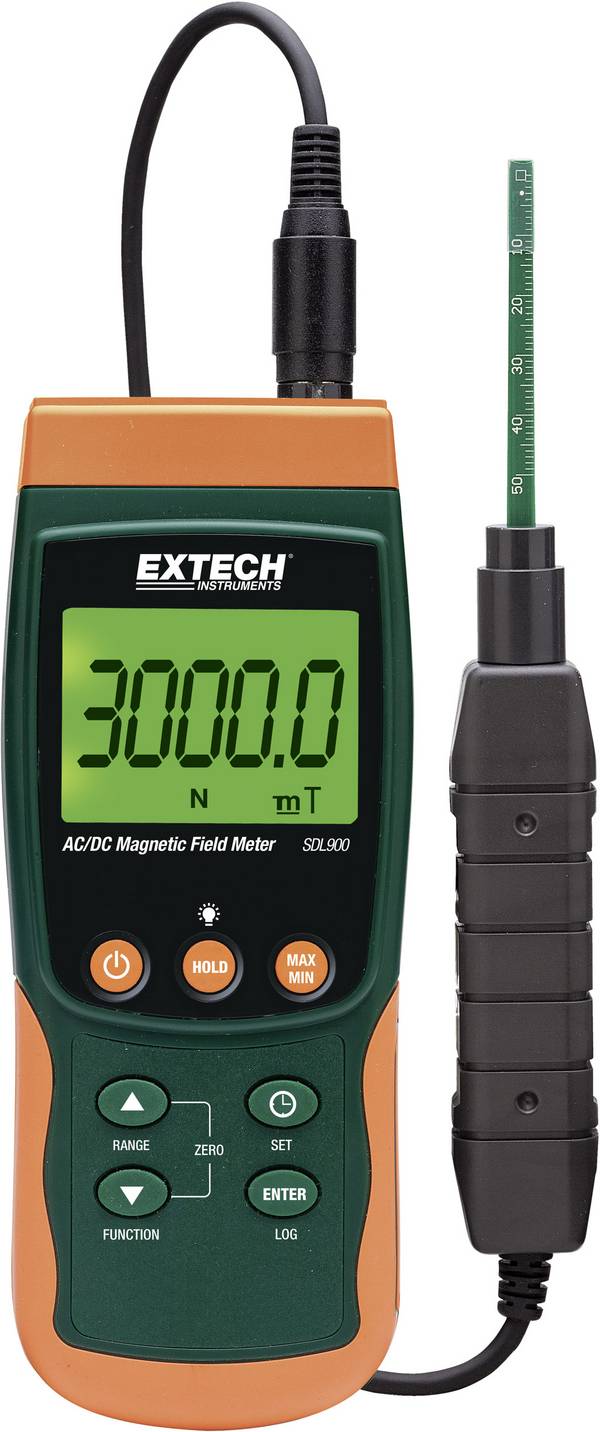 Extech SDL900 Magneetveldanalyser Met datalogger, Met SD-kaartslot