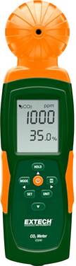 Extech CO240 Kooldioxidemeter 0 - 9999 ppm Met temperatuurmeting, Met USB-interface, Met datalogger