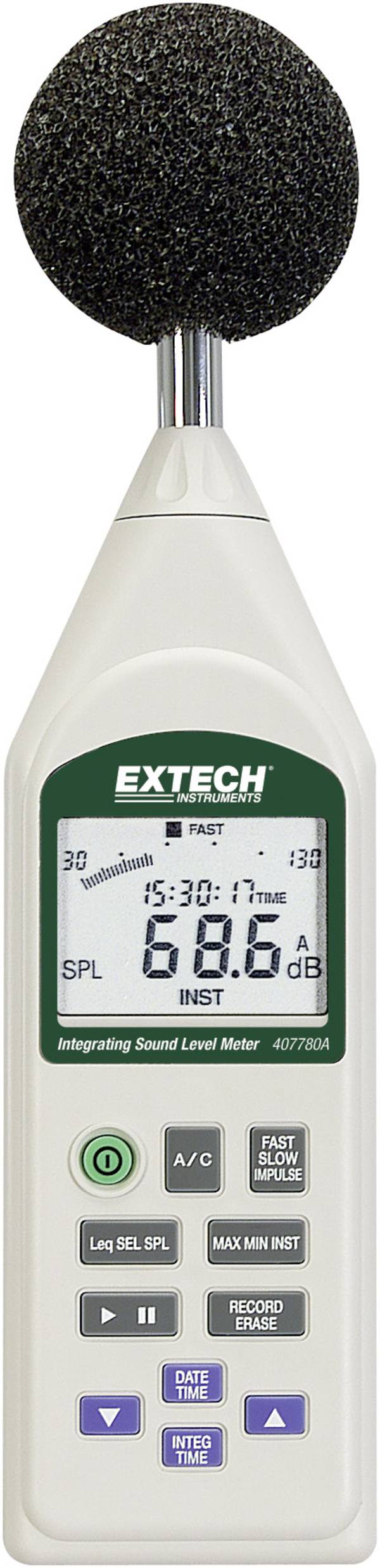 Extech 407780A Decibelmeter Datalogger 30 - 130 dB USB