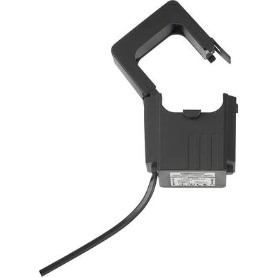 Stroomsensor met open kern voor het monitoren van elektrische stroomsterktes; bevat een kabel voor aansluiting op meetapparatuur.