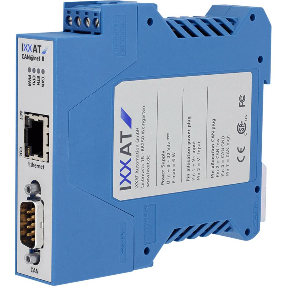 Ixxat 1.01.0086.10201 CAN omzetter CAN Bus, Ethernet 12 V/DC, 24 V/DC 1 stuk(s)