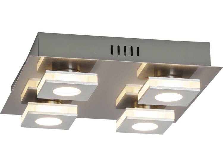 Brilliant G67435-21 LED-plafondlamp 16 W Warmwit Nikkel, Aluminium