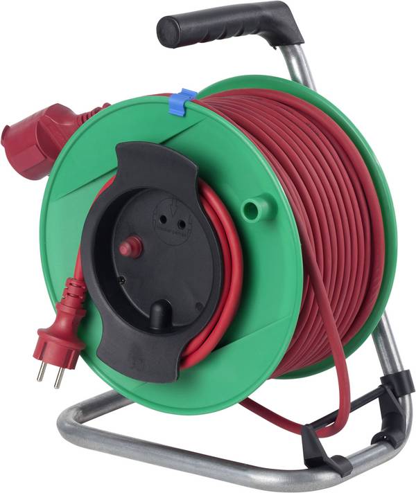 AS Schwabe 12239 Kabelhaspel 50 m Rood Randaarde rubberen stekker
