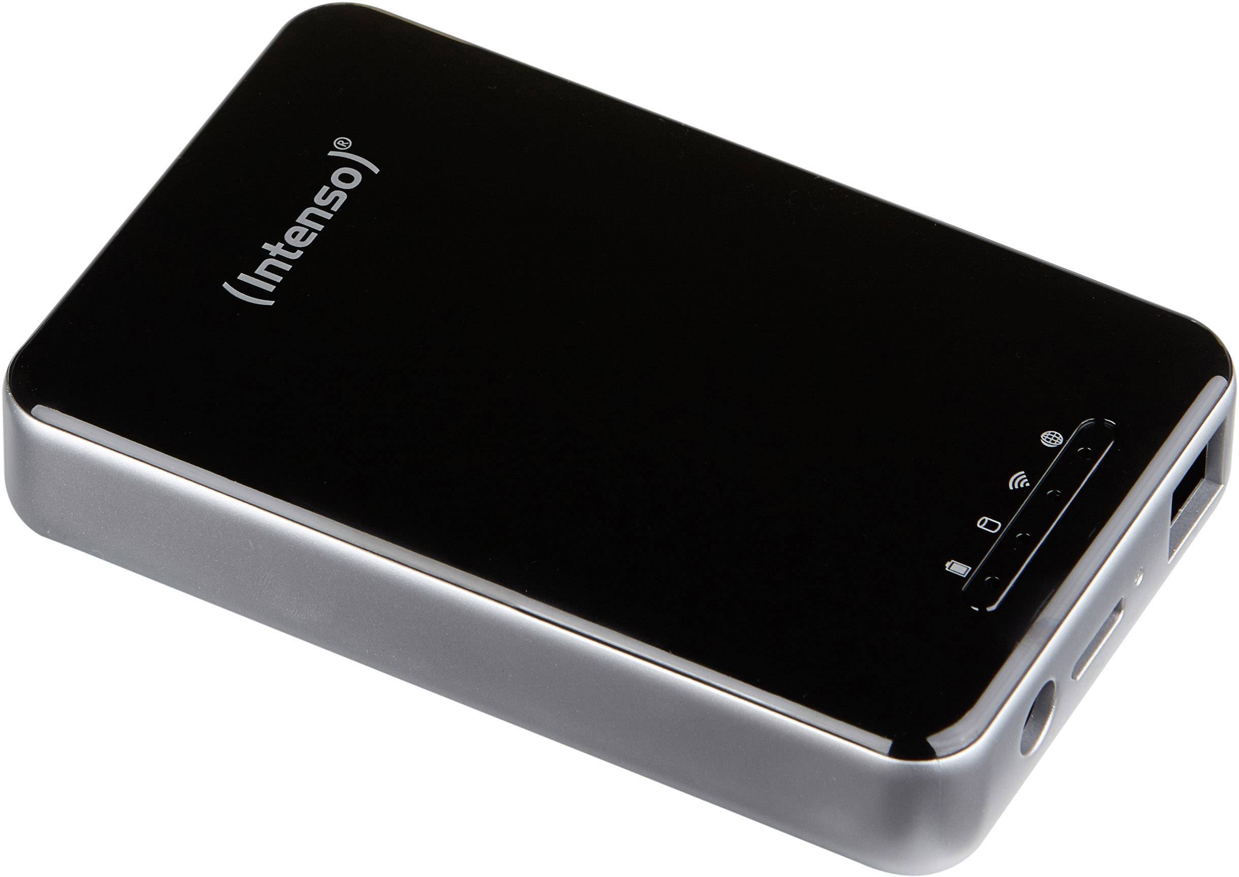 Intenso 1 TB WiFi harde schijf USB 3.2 Gen 1 (USB 3.0), LAN (10/100 MBit/s), WiFi 802.11 b/g/n