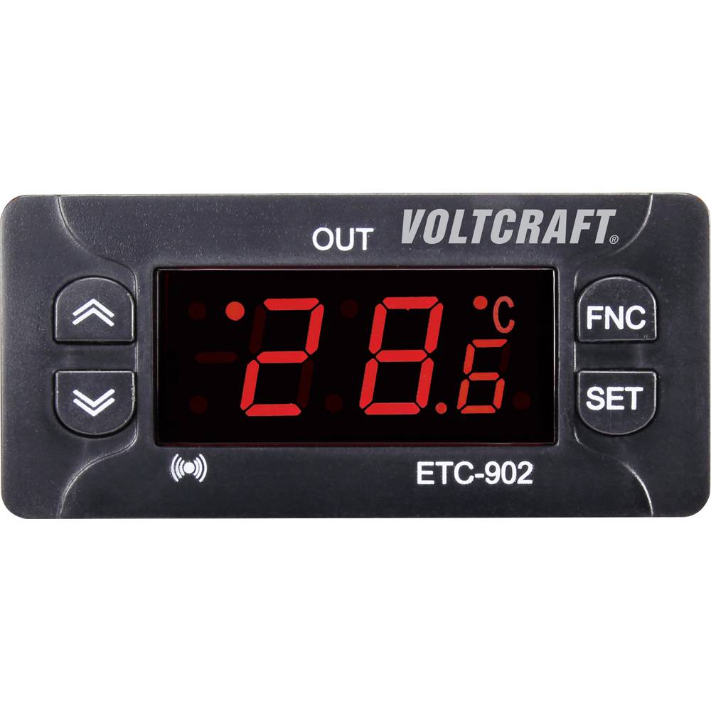 VOLTCRAFT ETC-902 Temperatuurregelaar NTC, PTC -30 tot 99 °C Relais 10 A (l x b x h) 58 x 77 x 34.5 mm