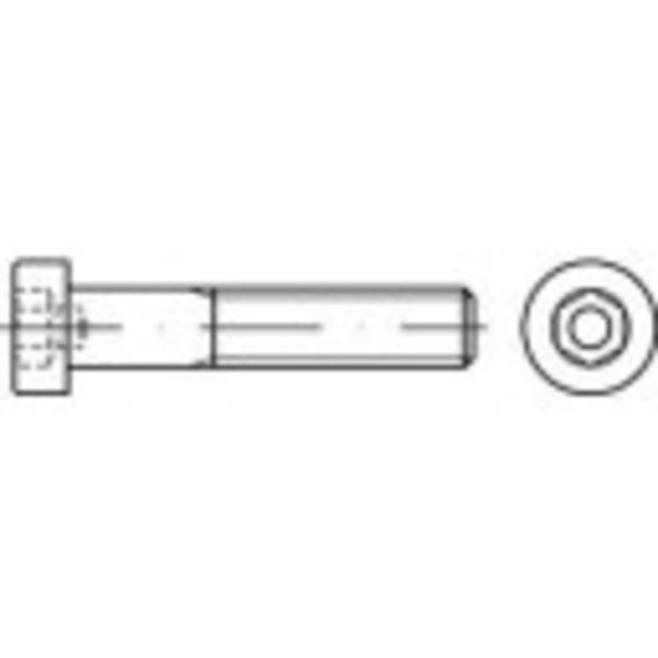 TOOLCRAFT 1067330 Cilinderkopschroeven M4 12 mm Binnenzeskant (inbus) DIN 6912 RVS A2 200 stuk(s)