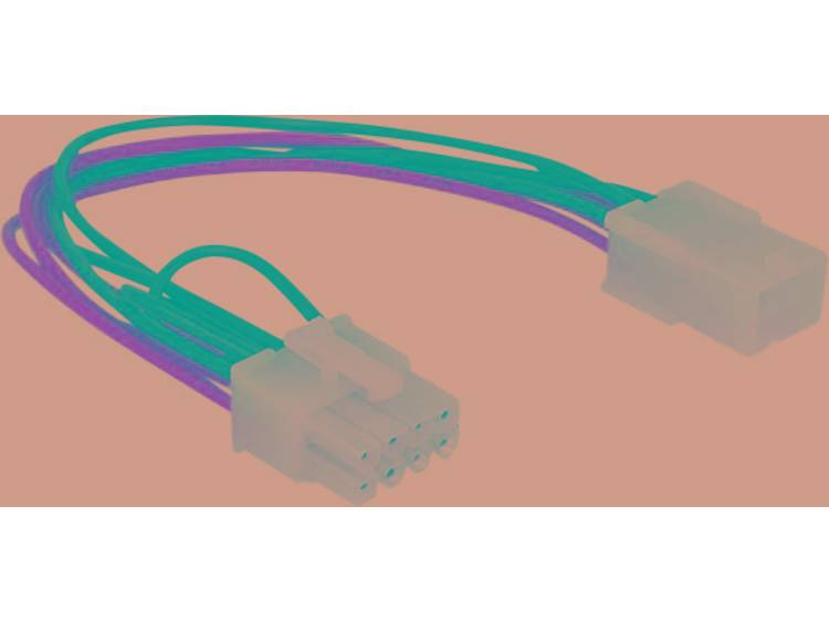 Delock Stroom Aansluitkabel [1x PCI-E stekker 8-polig 1x PCI-E bus 6-polig] 0.20 m Geel, Zwart