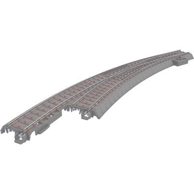 H0 Märklin C-rails (met ballastbed) 24771 Slanke wissel, Links 30 ° Met handbediening 