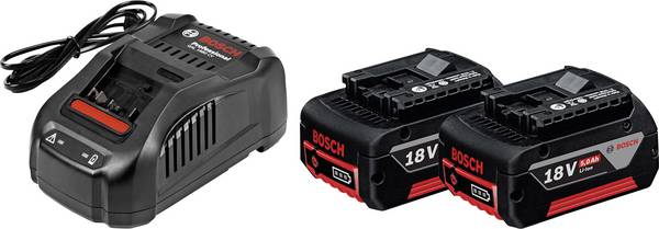 Bosch Professional 1600A00B8J GBA + GAL 1880 CV Accu en acculader voor gereedschap  18 V 5 Ah Li-ion