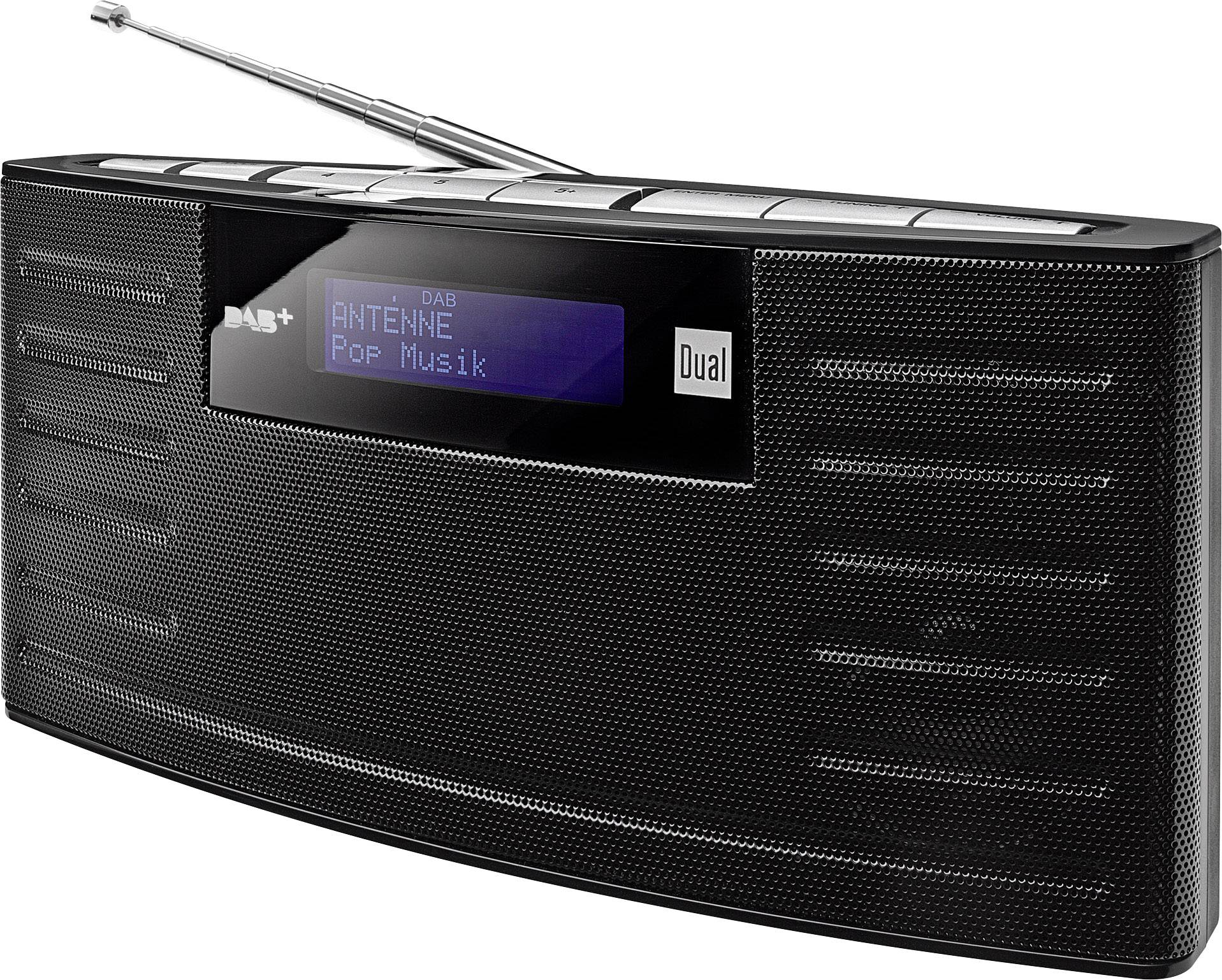 Dual DAB 15 Transistorradio DAB+, FM Herlaadbaar Zwart Conrad.nl