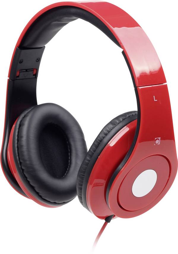 Gembird Detroit On Ear koptelefoon  Kabel  Rood  Vouwbaar, Headset