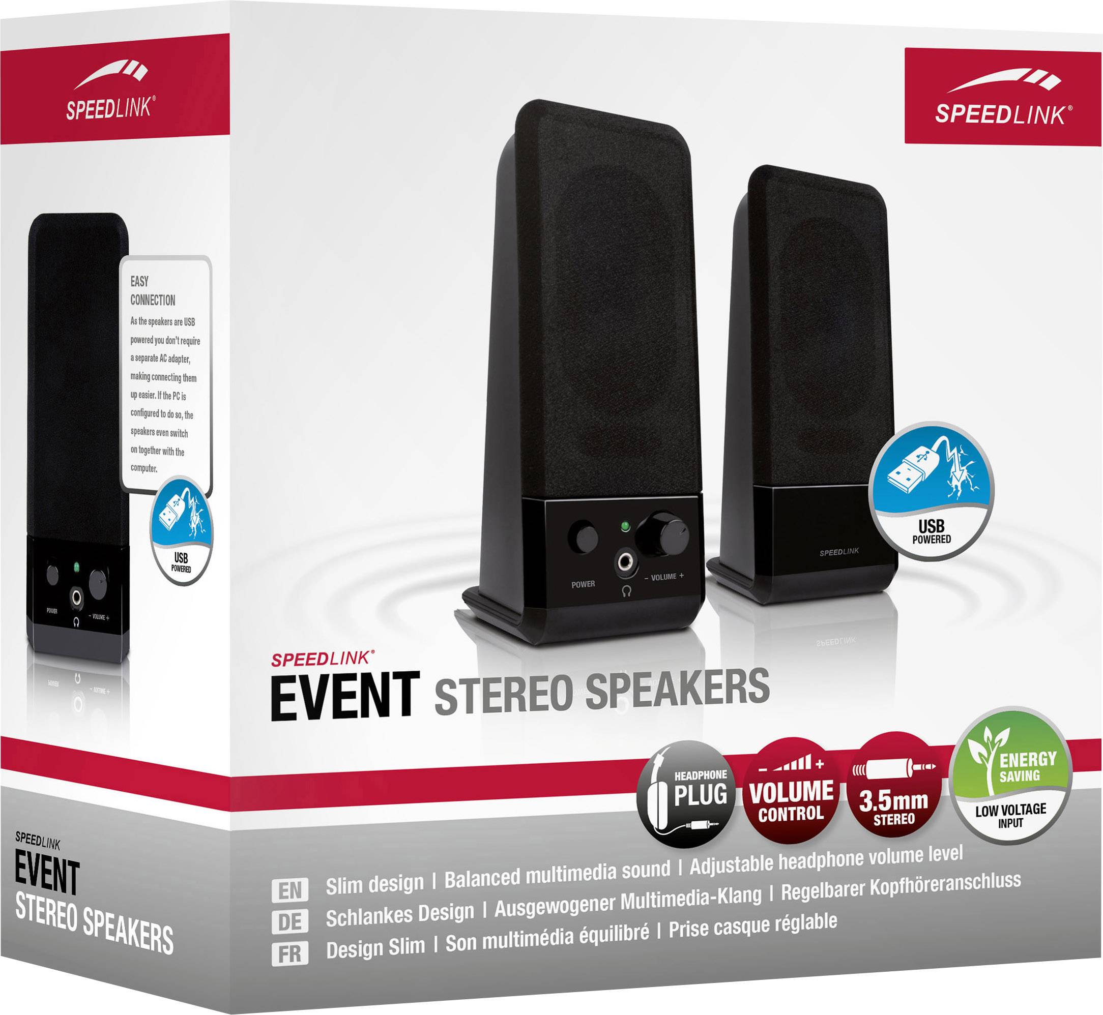 SpeedLink EVENT 2.0 PC-luidsprekers Kabelgebonden 5 W Zwart-2