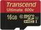 'Transcend Ultimate 600x' microSD-kaart, capaciteit 16GB, met snelheidsklasse 10 en UHS-I.