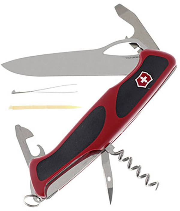 Victorinox RangerGrip 61 0.9553.MC Zwitsers zakmes  Aantal functies 11 Rood, Zwart
