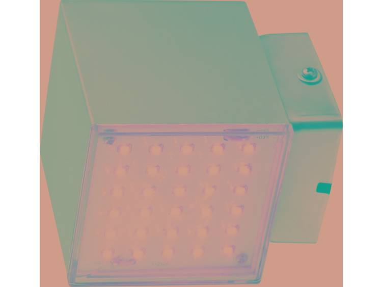Heitronic Kubus Buiten LED-wandlamp 7 W RVS