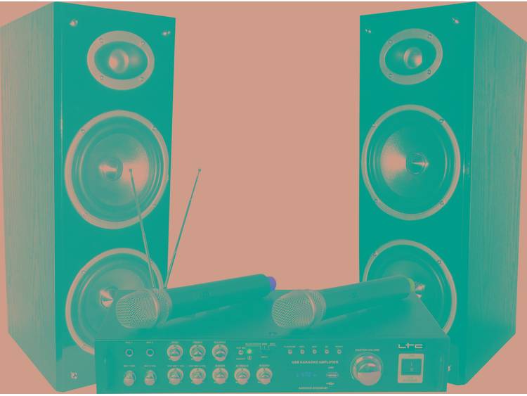 LTC KARAOKE-STAR3-WM Karaoke Set Met Digital Display Bluetooth & 2 VHF Microfoons
