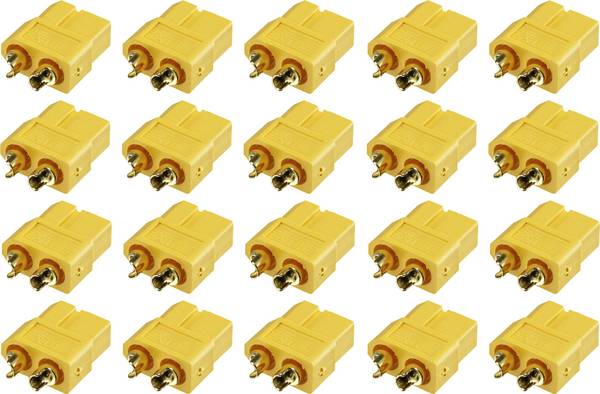 Reely 1399713 Accupack bus XT60 Verguld 20 stuk(s)