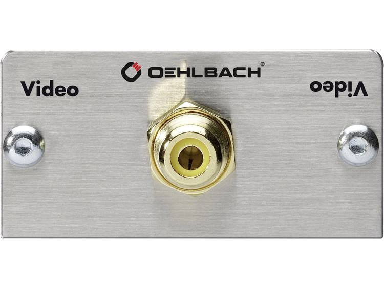 Oehlbach Digitale cinch Adapter [1x Cinch-koppeling => 1x Solderen] Aluminium, Goud