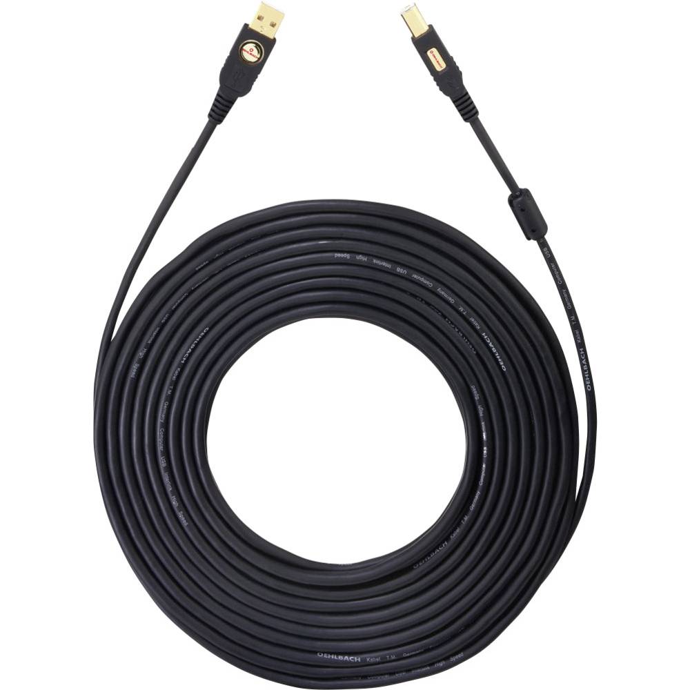 OEHLBACH USB A/B USB 2.0-kabel A naar B 1,5 meter